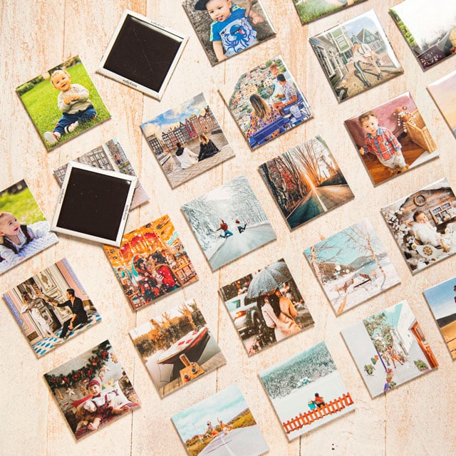 2" x 2" Square Photo Magnets (Set of 9)